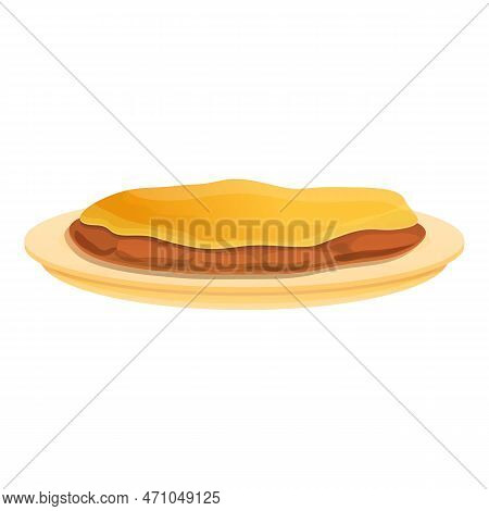Greek Cuisine Icon. Cartoon Of Greek Cuisine Icon For Web Design Isolated On White Background