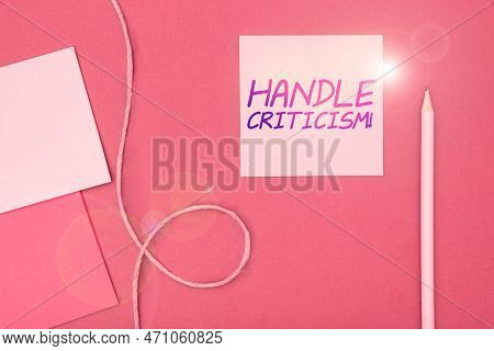 Conceptual Display Handle Criticism. Concept Meaning Process Of Withstanding Valid And Well Reasoned