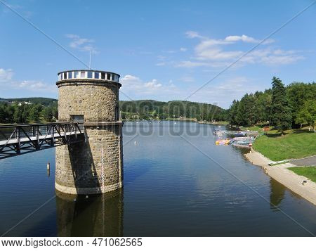Pozlovice Reservoir Near The Spa Town Of Luhacovice, Czech Republic.