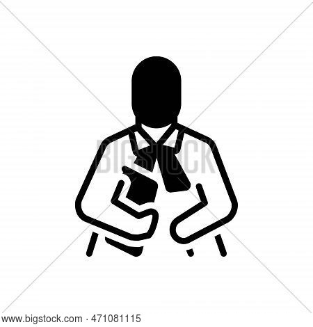 Black Solid Icon For Advocate Lawyer Solicitor Barrister Pleader Consultant Legal Solicitor Counsel 