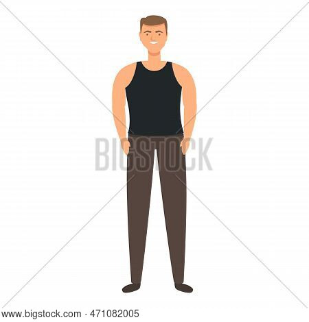 Young Trucker Icon Cartoon Vector. Truck Driver. Male Worker