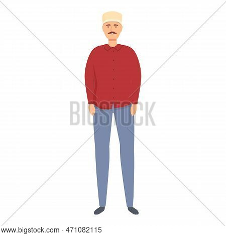 Work Trucker Icon Cartoon Vector. Driver Hat. Professional Service