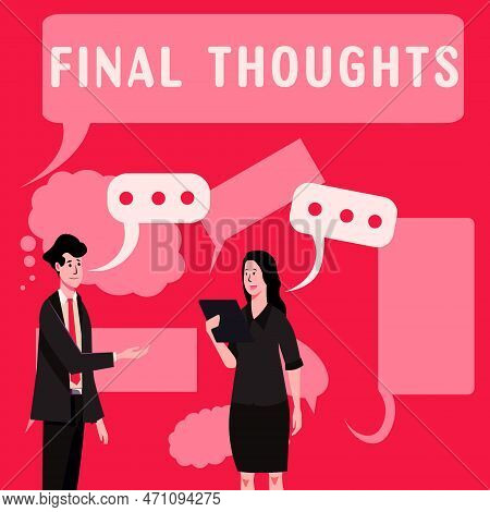 Conceptual Display Final Thoughts. Business Approach Conclusion Last Analysis Recommendations Finale