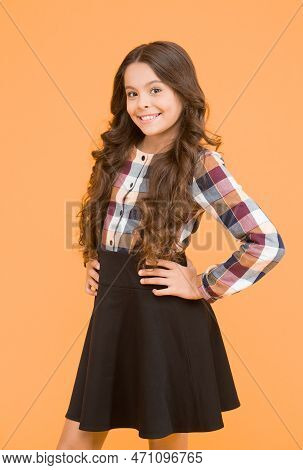 Small Smiling Child Curly Hairdo. Perfect Curly Hairstyle. Different Shaped Curling Wands Do To Your