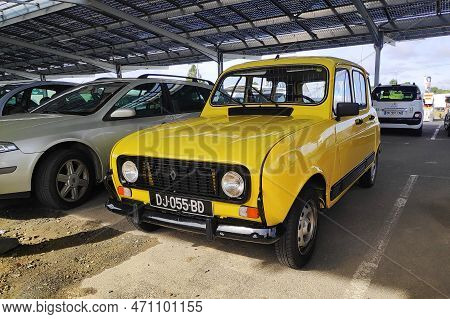 Pleyber-christ, France - August, 26 2022: The Renault 4 Gtl Is A Hatchback Economy Car Produced By T