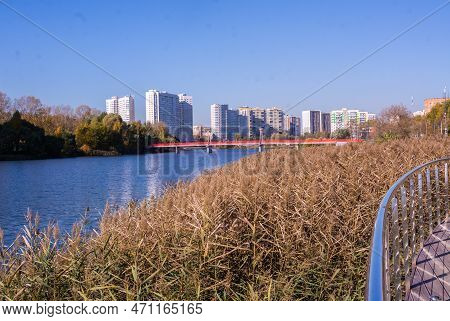 Russia - Pushkino, Autumn 2022. Urban Landscape. Autumn City.