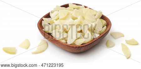 Sliced Amla Fruits In A Bowl Over White Background