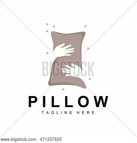 Pillow Logo, Bed And Sleep Design, Vector Illustration Of Dream Icon