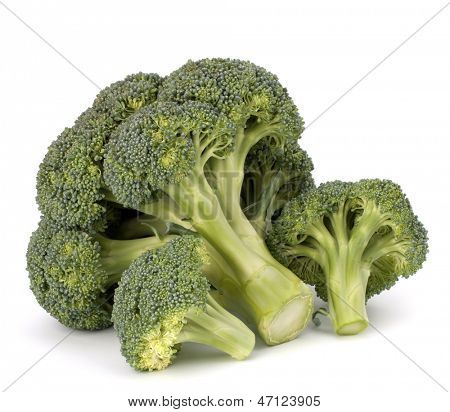 Broccoli vegetabiliska isolerad på vit bakgrund