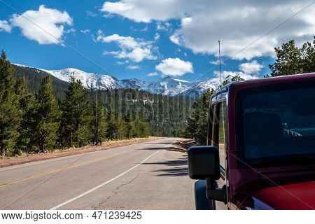 The Famous Off-road Jeep Vehicle In Colorado Springs, Colorado