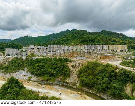 Abandoned Building Of A Mining Company In A Mine. Sipalay, Negros, Philippines.