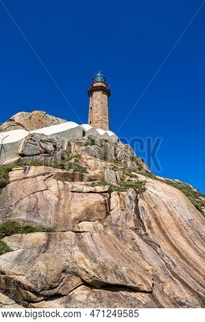Lighthouse Of Cabo Vilan Near Camarinas In Galicia,spain, Europe
