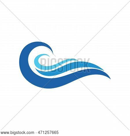 Water Wave,wave Beach Vector Illustration Design Logo Template