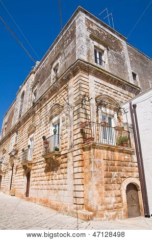 Palazzo vitale. Ceglie Messapica. Puglia. Italia meridionale.