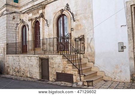 Palazzo storico. Ceglie Messapica. Puglia. Italia meridionale.