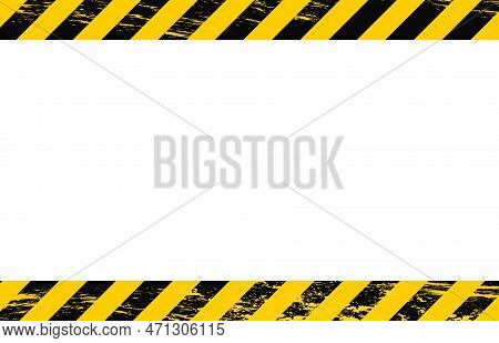 A Building Background With A White Inscription Area In The Middle. Striped Background With Grunge Ef
