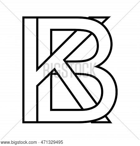 Logo Sign Kb Bk Icon Double Letters Logotype B K