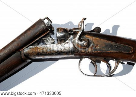 1933 Hunting Shotgun, Parallel Barrels, 16 Gauge, Long Smoothbore Gun, Greener System Closure