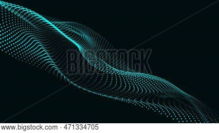 Looping Animated Background Made With Trapcode Form. Abstract Digital Forms Background.