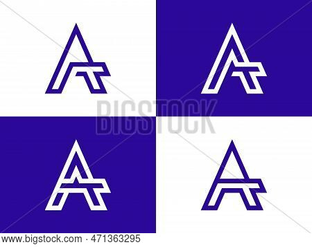 Initials Letter At Logo Vector Design. Monogram Letter At