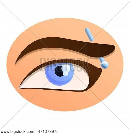 Woman Eyebrow Piercing Icon. Cartoon Of Woman Eyebrow Piercing Icon For Web Design Isolated On White