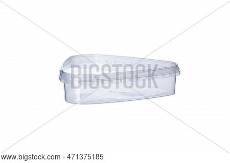 Transparent Plastic Triangular Container With Transparent Lid - 500 Ml, Triangular Plastic Container