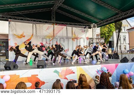 Grodno, Belarus - September 03, 2022: Youth Center Grodno, Street Pro100 Dance, Dance Festival With 