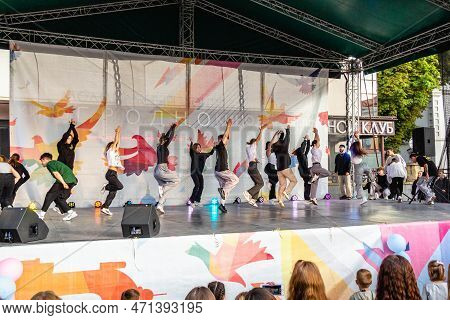 Grodno, Belarus - September 03, 2022: Youth Center Grodno, Street Pro100 Dance, Dance Festival With 