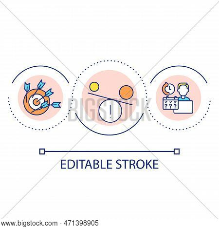 Mistakes In Business Planning Loop Concept Icon. Choose Wrong Strategy For Company. Failure Abstract