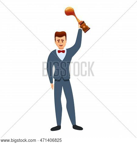 Stage Director Prize Icon. Cartoon Of Stage Director Prize Icon For Web Design Isolated On White Bac