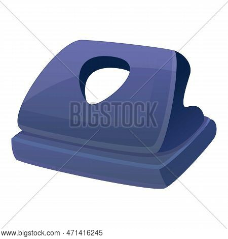 Machine Hole Puncher Icon. Cartoon Of Machine Hole Puncher Icon For Web Design Isolated On White Bac