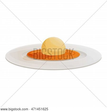 Organic Molecular Food Ball Icon. Cartoon Of Organic Molecular Food Ball Icon For Web Design Isolate