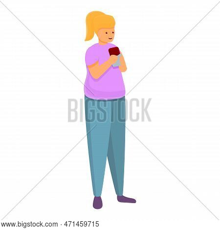 Chocolate Gluttony Icon. Cartoon Of Chocolate Gluttony Icon For Web Design Isolated On White Backgro