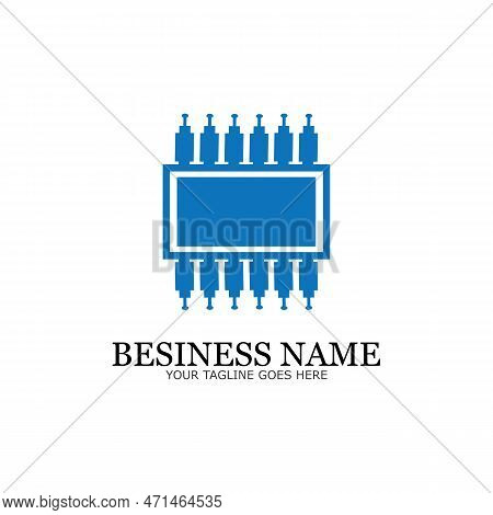 Cpu Processor Line Vector Icon For Websites And Mobile Flat Design ,mini Cpu Icon Flat Style,mobile 