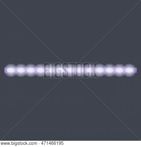 Led Strip Lights Module Icon. Cartoon Of Led Strip Lights Module Icon For Web Design Isolated On Whi
