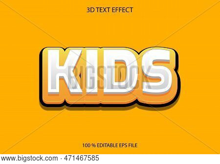 Editable Kids, Text Effect Style, Editable Text Effect Template, Lemon Juice Text Effect