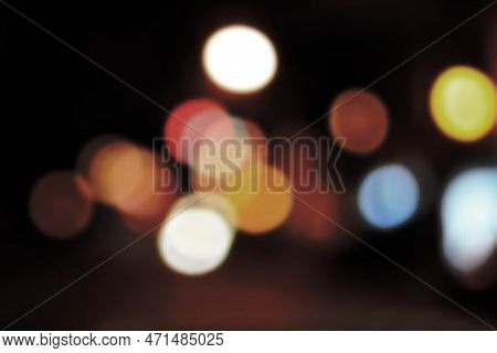 Gold Glitter Lights Texture Bokeh Background Christmas