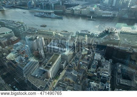 London, United Kingdoms, January 16 2023. View From Sky Garden To The Thames And London.
