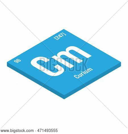 Copernicium, Cn, Periodic Table Element With Name, Symbol, Atomic Number And Weight. Synthetic Eleme
