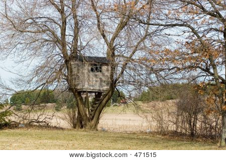 Bir Treehouse yatay görüntü