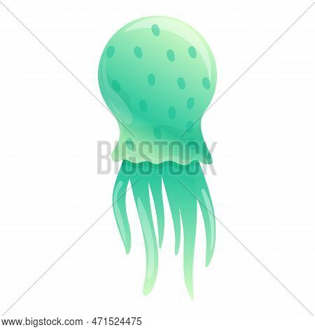 Dweller Jellyfish Icon. Cartoon Of Dweller Jellyfish Icon For Web Design Isolated On White Backgroun
