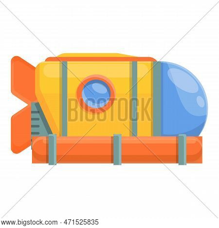 Sea Bathyscaphe Icon. Cartoon Of Sea Bathyscaphe Icon For Web Design Isolated On White Background