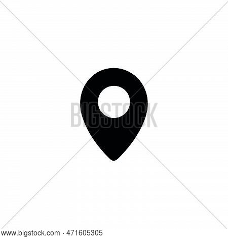 Location Pin Icon. Simple Style Travel Company Big Sale Poster Background Symbol. Location Pin Brand