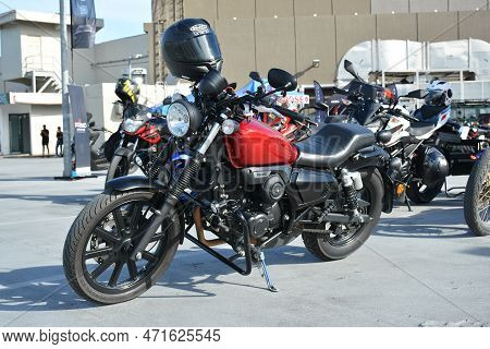 Paranaque, Ph - Feb 11 - Benelli Motorcycle At Overtake Motor Show In Paranaque, Philippines. Overta