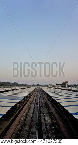Bangalore,karnataka,india-october 26 2022: Interior Architecture Of Within The Pemises Of Sir M Visv