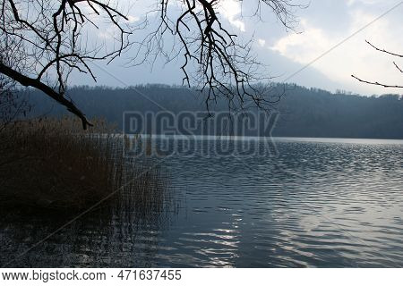 Italy, Trentino Alto Adige: Foreshortening Of Levico Lake.