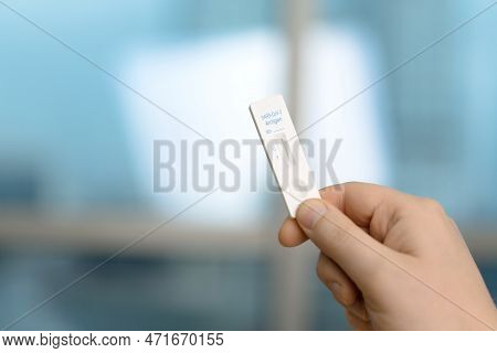 Covid Rapid Antigen Nasal Test. Self Test At Home Or At Corona Test Station.