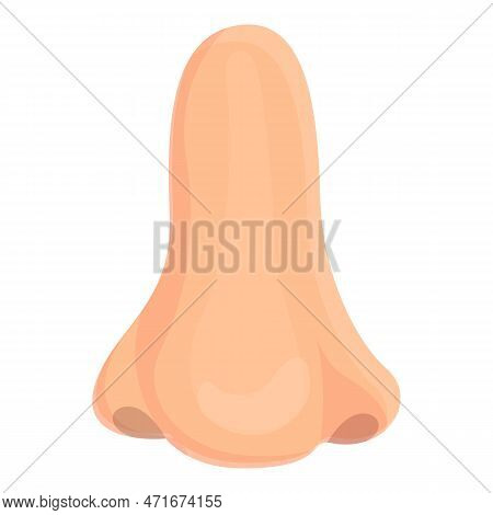 Nose Organ Sense Icon. Cartoon Of Nose Organ Sense Icon For Web Design Isolated On White Background