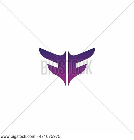 Ff Fly Wing Logo Design. Ff Initial