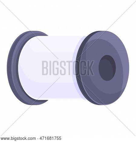 Thread Production Big Bobine Icon. Cartoon Of Thread Production Big Bobine Icon For Web Design Isola
